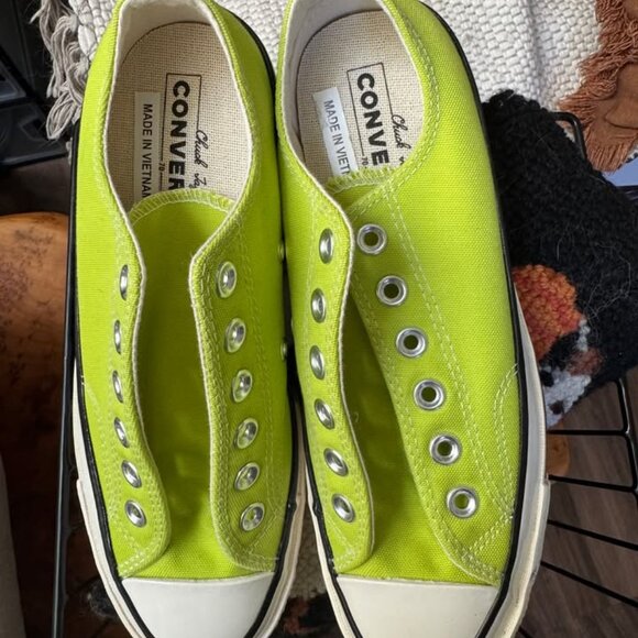 Chuck Taylor All Star Canvas (Converse) Bright Lime Color - Picture 1 of 5